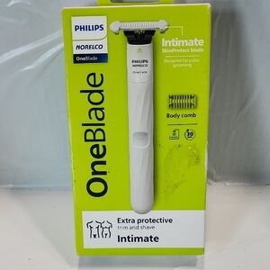 Philips OneBlade Intimate Trimmer - White and Green
